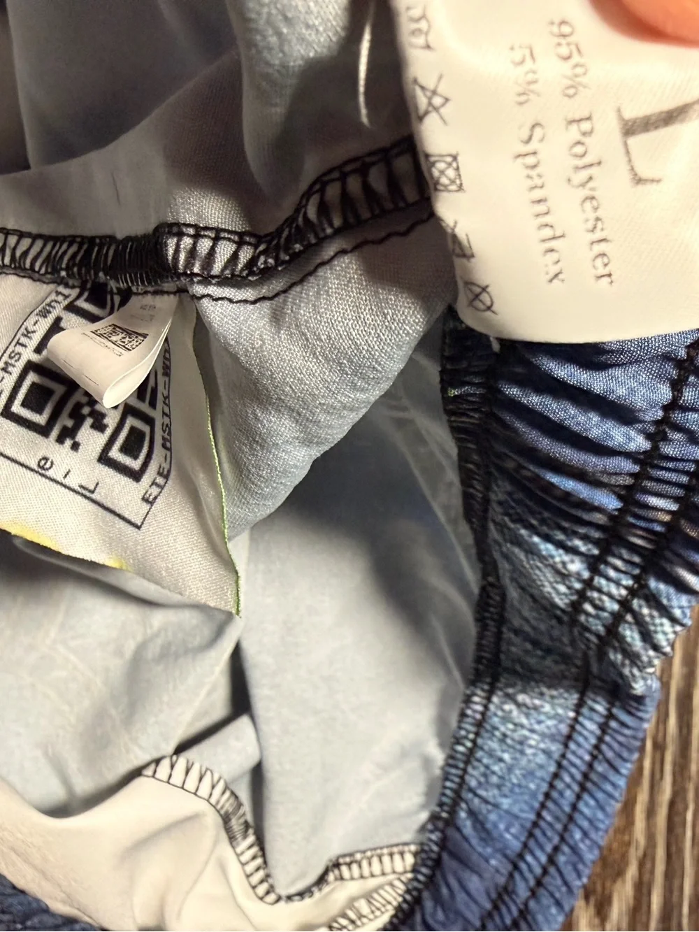 Jorts Jean shorts screen print swim suit